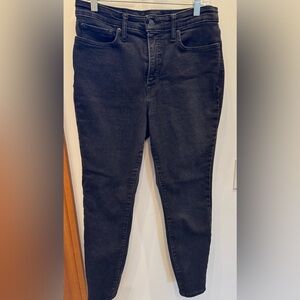 🍀LUCKY BRAND High Rise BLACK SKINNY JEAN Size 12/31 Curvy